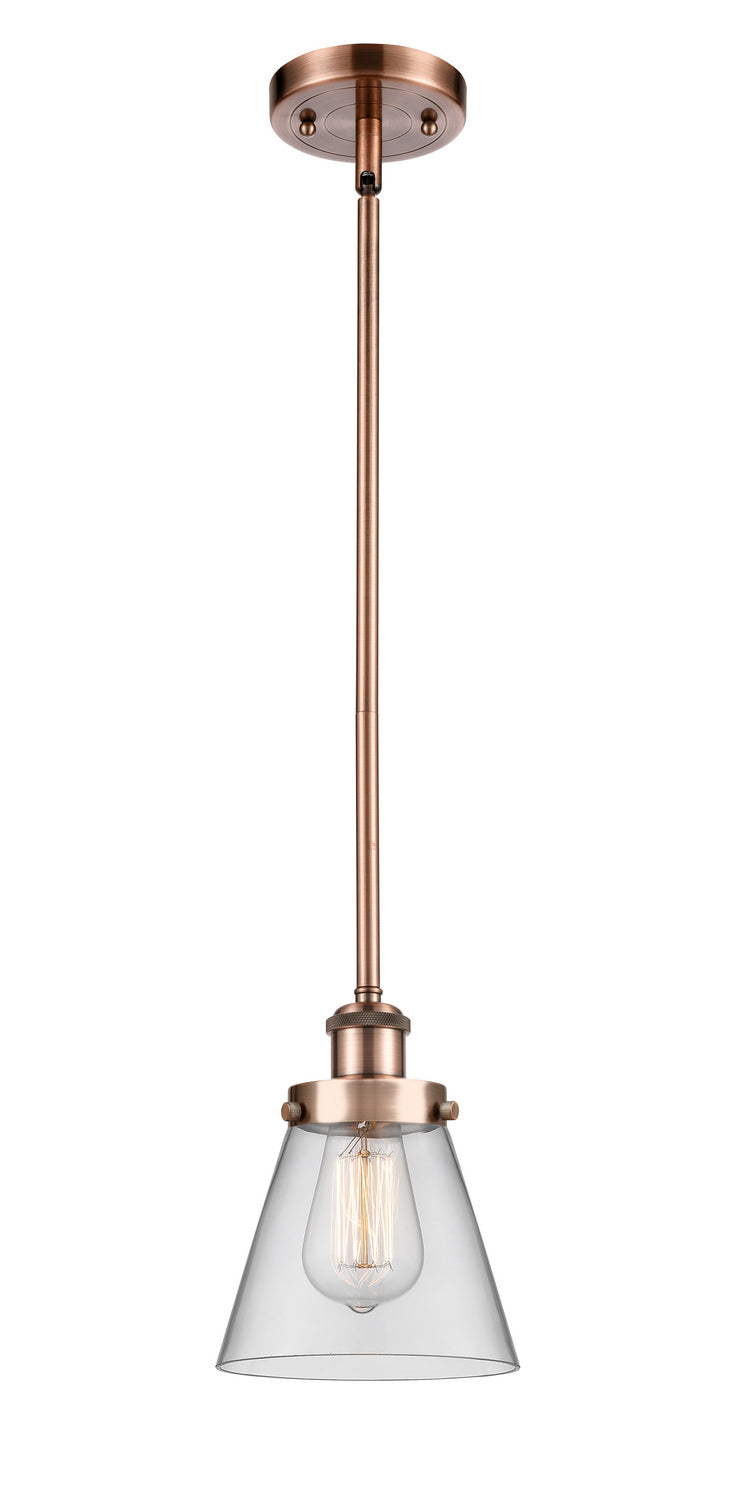 Innovations 916-1S-AC-G62 One Light Mini Pendant, Antique Copper