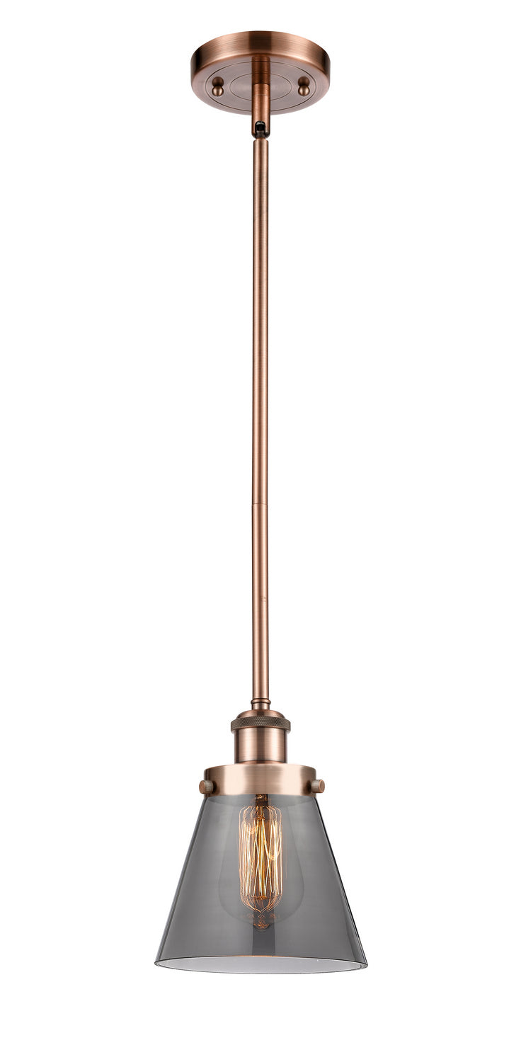 Innovations 916-1S-AC-G63 One Light Mini Pendant, Antique Copper