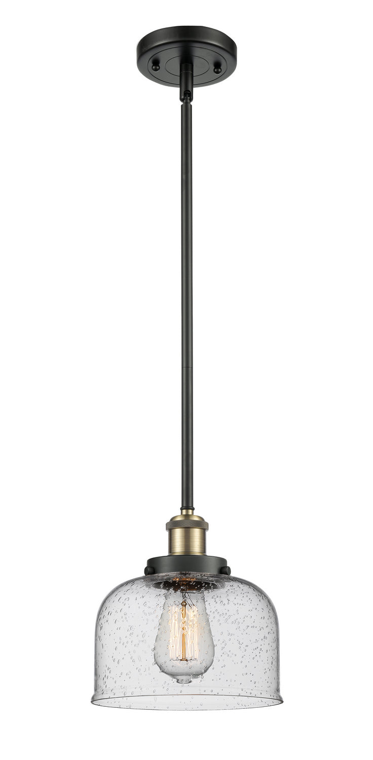 Innovations 916-1S-BAB-G74 One Light Mini Pendant, Black Antique Brass