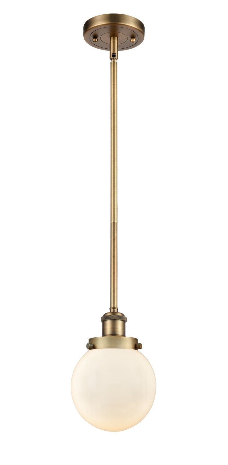 Innovations 916-1S-BB-G201-6-LED LED Mini Pendant, Brushed Brass