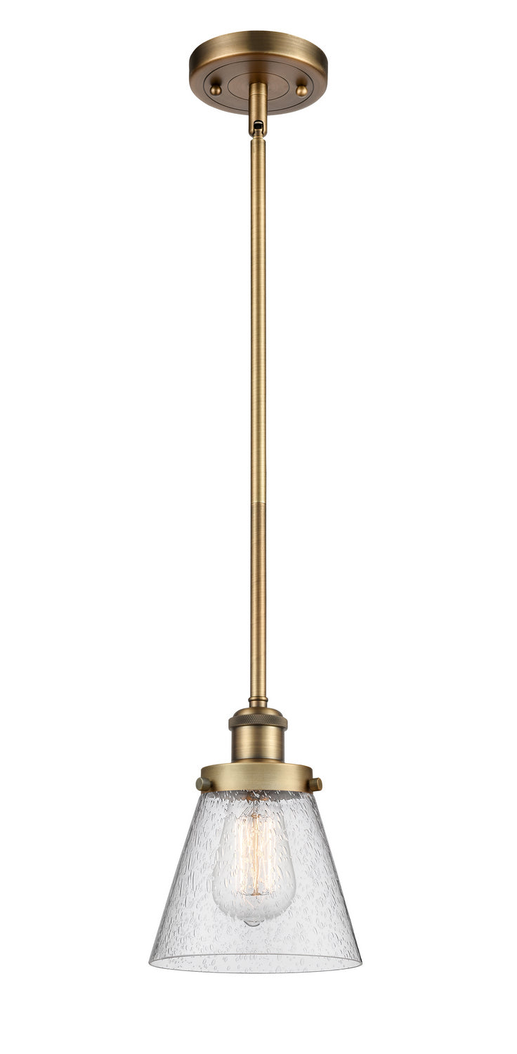 Innovations 916-1S-BB-G64 One Light Mini Pendant, Brushed Brass