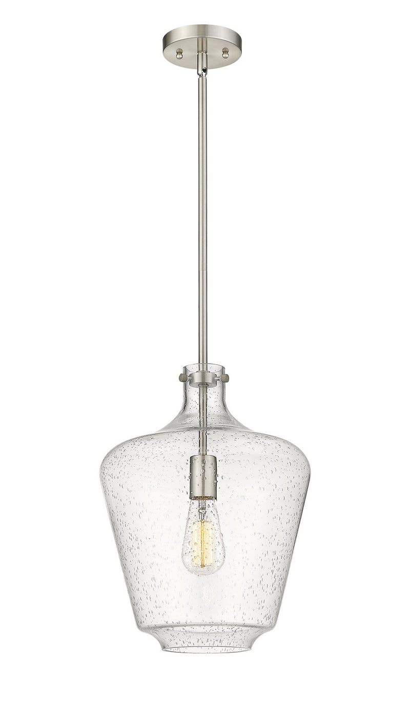 Innovations 493-1S-SN-G504-12 One Light Mini Pendant, Brushed Satin Nickel
