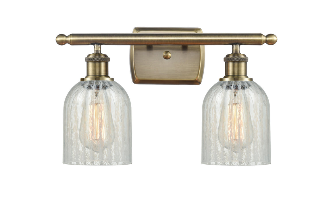 Innovations 516-2W-AB-G2511 Two Light Bath Vanity, Antique Brass