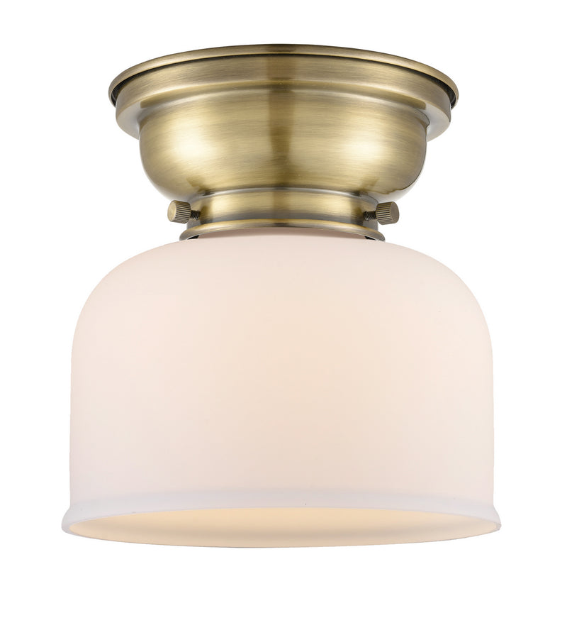 Innovations 623-1F-AB-G71 One Light Flush Mount, Antique Brass