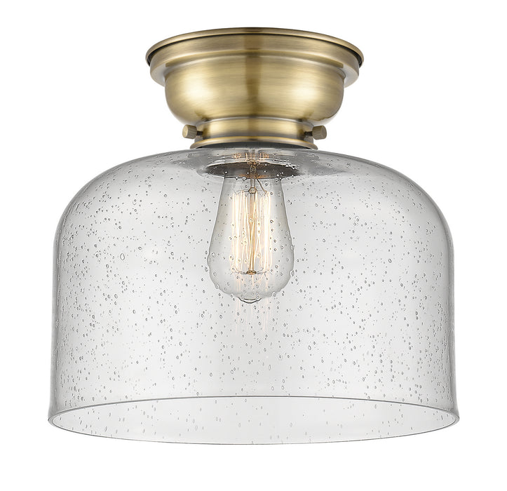 Innovations 623-1F-AB-G74-L-LED LED Flush Mount, Antique Brass