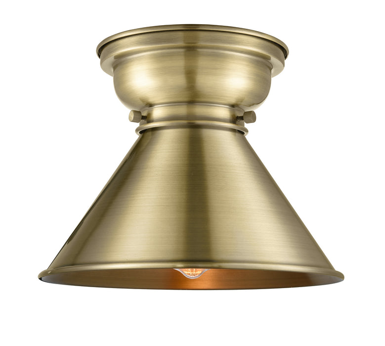Innovations 623-1F-AB-M10-AB One Light Flush Mount, Antique Brass