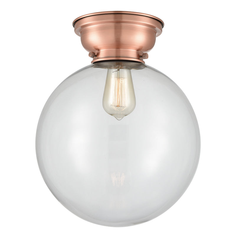 Innovations 623-1F-AC-G202-12-LED LED Flush Mount, Antique Copper