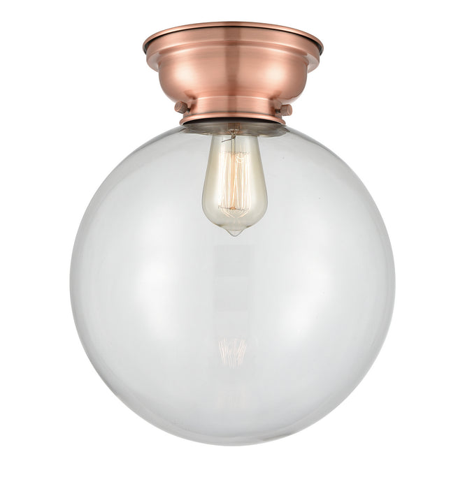 Innovations 623-1F-AC-G202-12-LED LED Flush Mount, Antique Copper