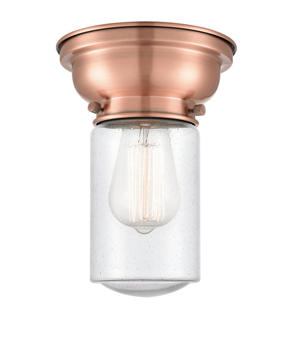 Innovations 623-1F-AC-G314-LED LED Flush Mount, Antique Copper
