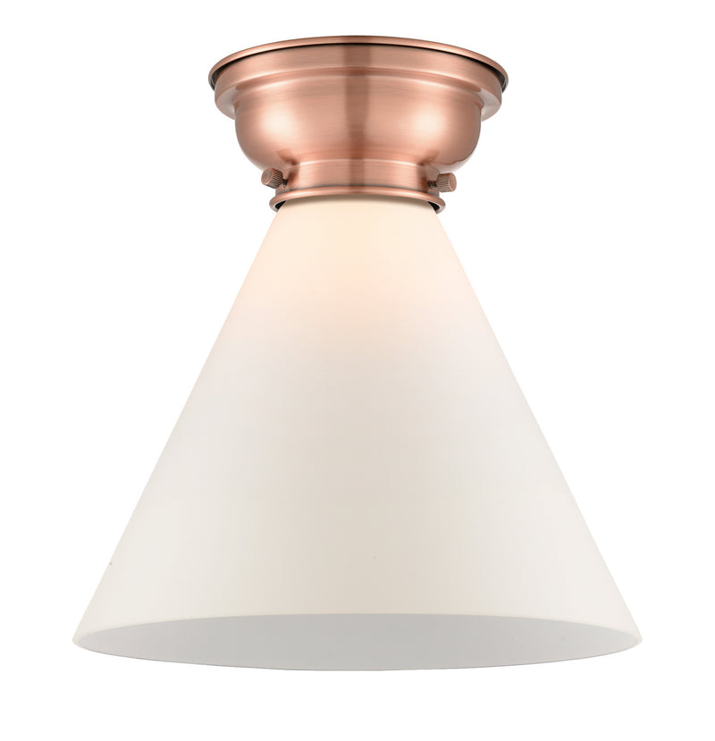 Innovations 623-1F-AC-G41-L One Light Flush Mount, Antique Copper