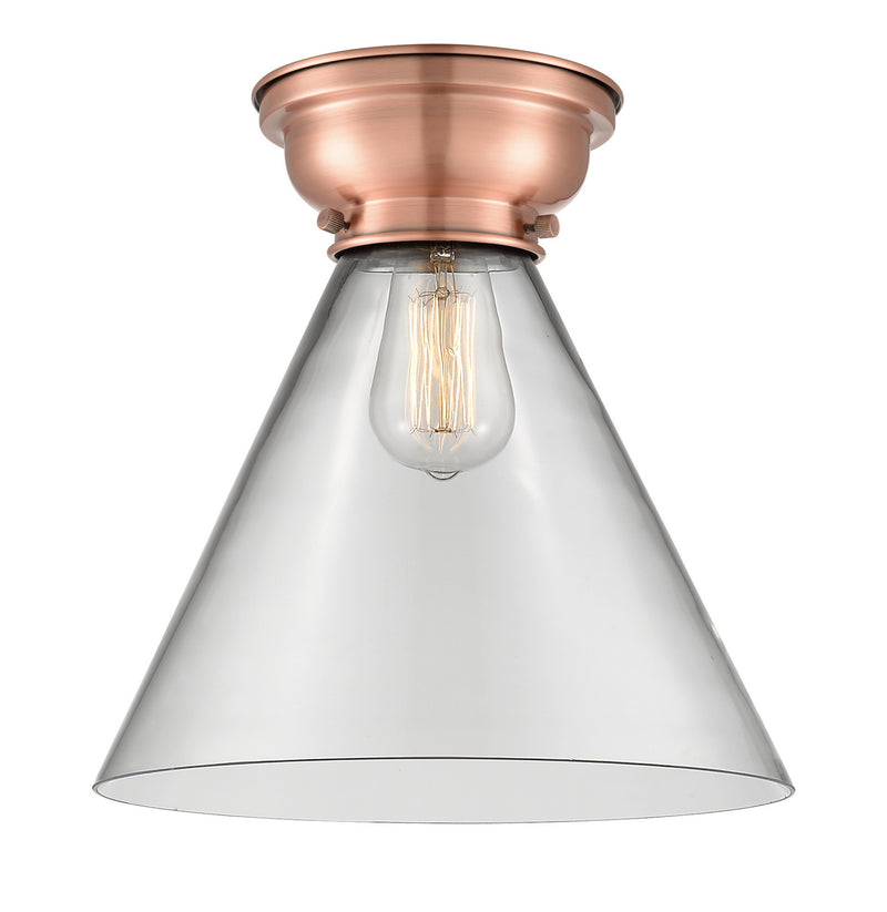Innovations 623-1F-AC-G42-L-LED LED Flush Mount, Antique Copper