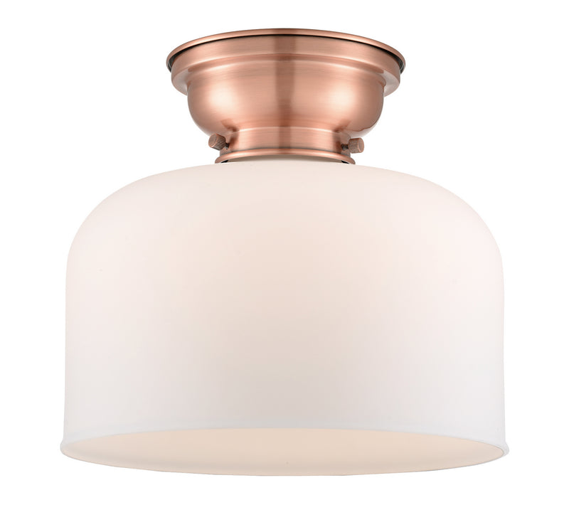 Innovations 623-1F-AC-G71-L One Light Flush Mount, Antique Copper