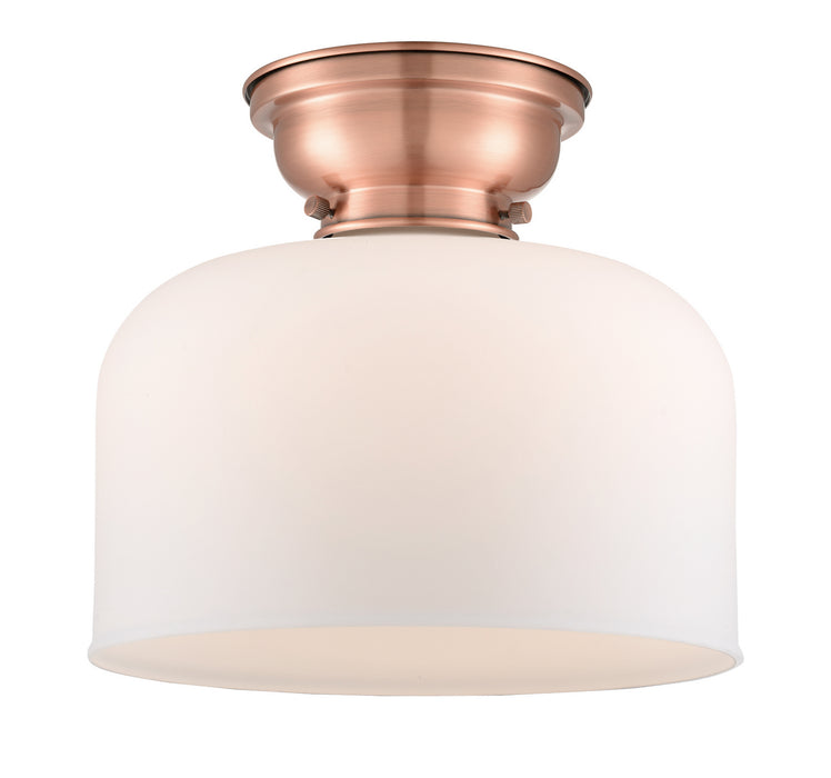 Innovations 623-1F-AC-G71-L One Light Flush Mount, Antique Copper