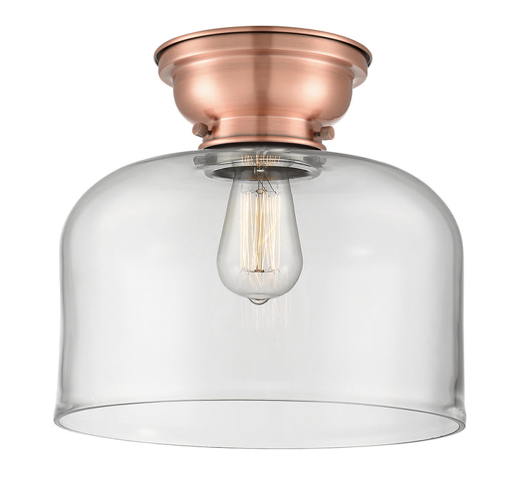 Innovations 623-1F-AC-G72-L One Light Flush Mount, Antique Copper