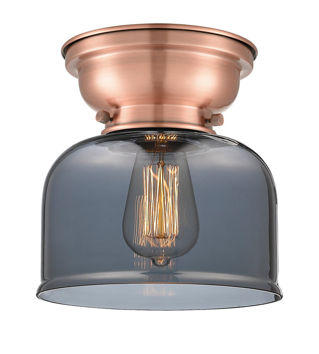 Innovations 623-1F-AC-G73 One Light Flush Mount, Antique Copper