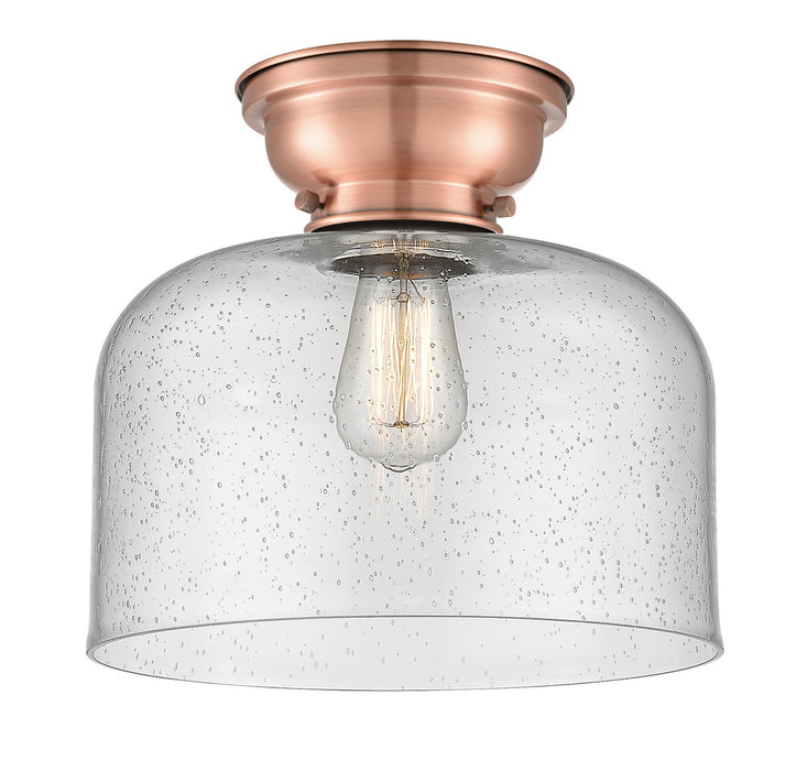 Innovations 623-1F-AC-G74-L-LED LED Flush Mount, Antique Copper