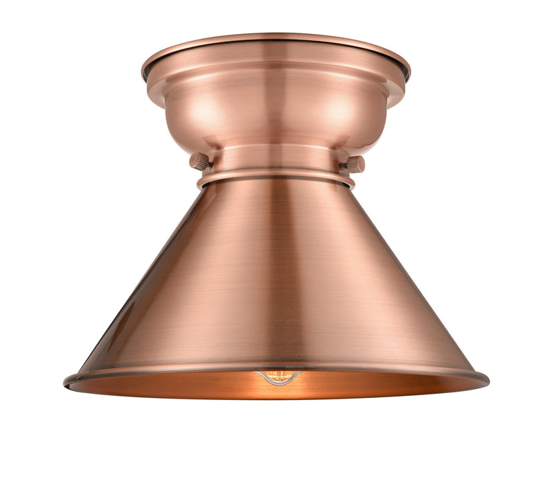 Innovations 623-1F-AC-M10-AC One Light Flush Mount, Antique Copper