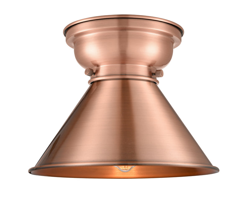 Innovations 623-1F-AC-M10-AC One Light Flush Mount, Antique Copper