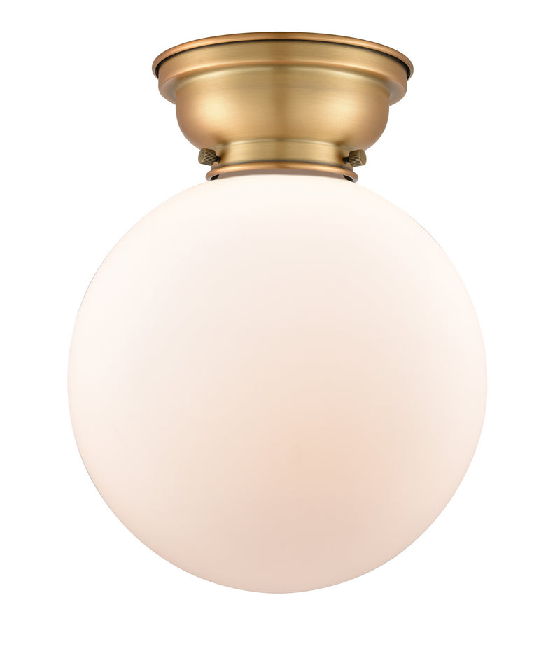 Innovations 623-1F-BB-G201-10-LED LED Flush Mount, Brushed Brass