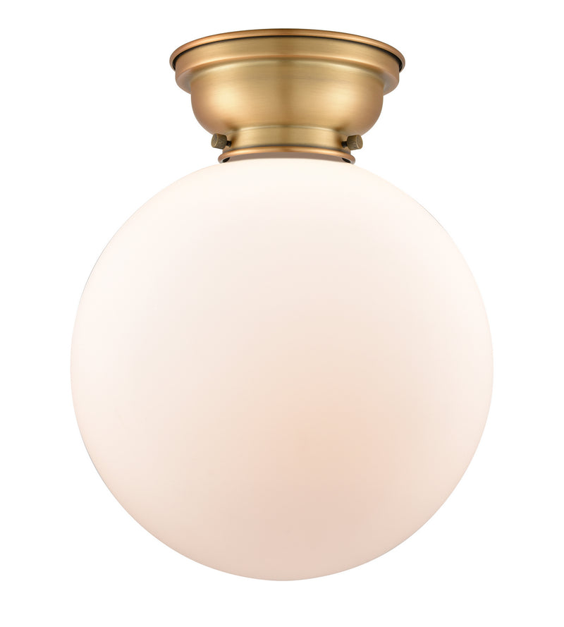 Innovations 623-1F-BB-G201-12-LED LED Flush Mount, Brushed Brass