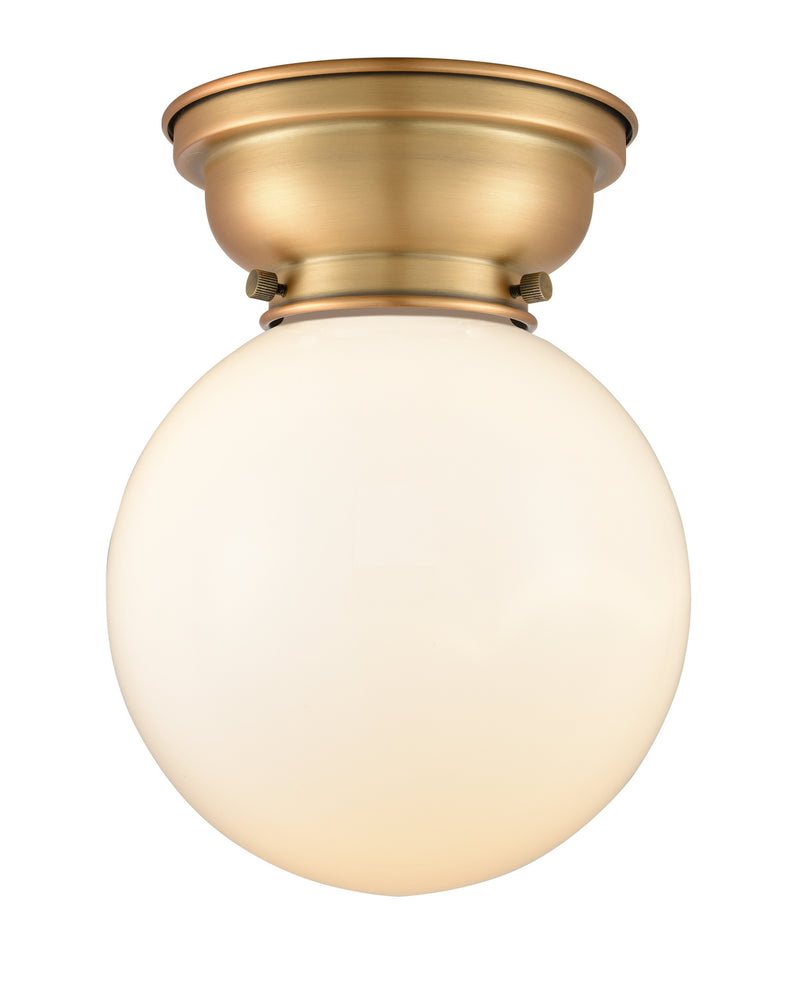 Innovations 623-1F-BB-G201-8-LED LED Flush Mount, Brushed Brass