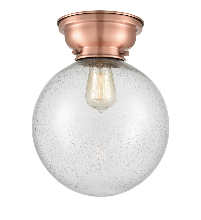 Innovations 623-1F-AC-G204-10-LED LED Flush Mount, Antique Copper