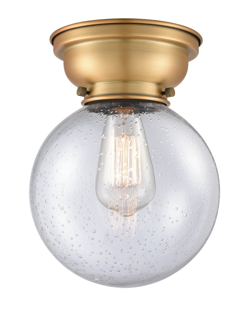 Innovations 623-1F-BB-G204-8-LED LED Flush Mount, Brushed Brass