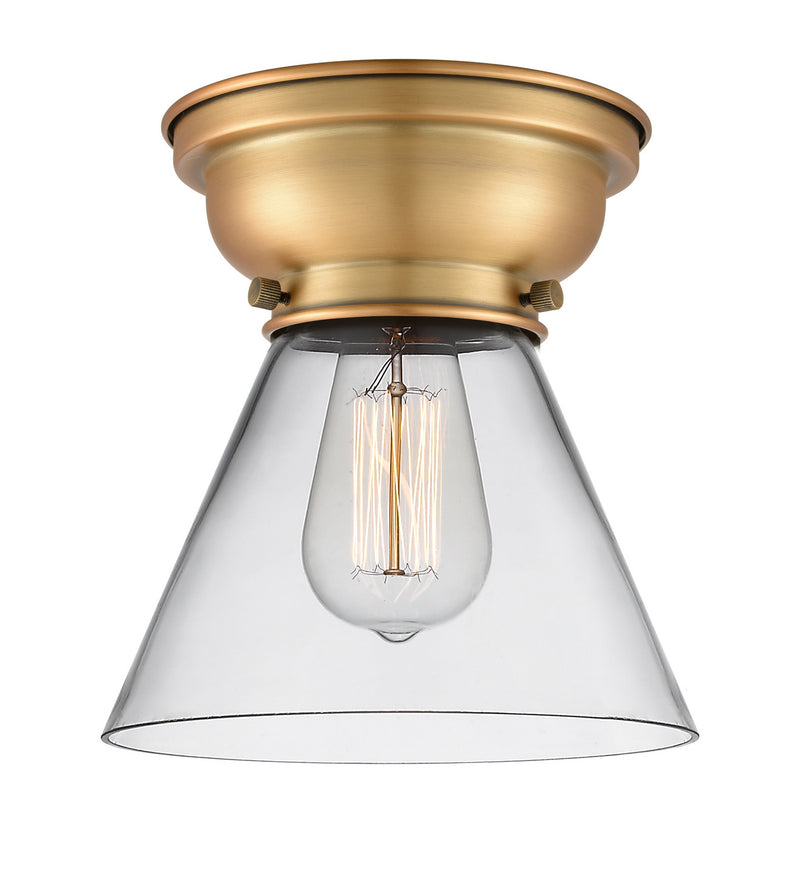 Innovations 623-1F-BB-G42 One Light Flush Mount, Brushed Brass