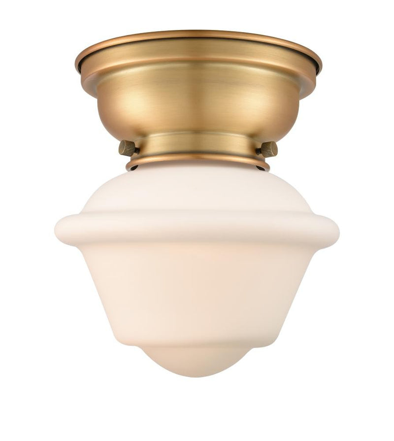 Innovations 623-1F-BB-G531 One Light Flush Mount, Brushed Brass