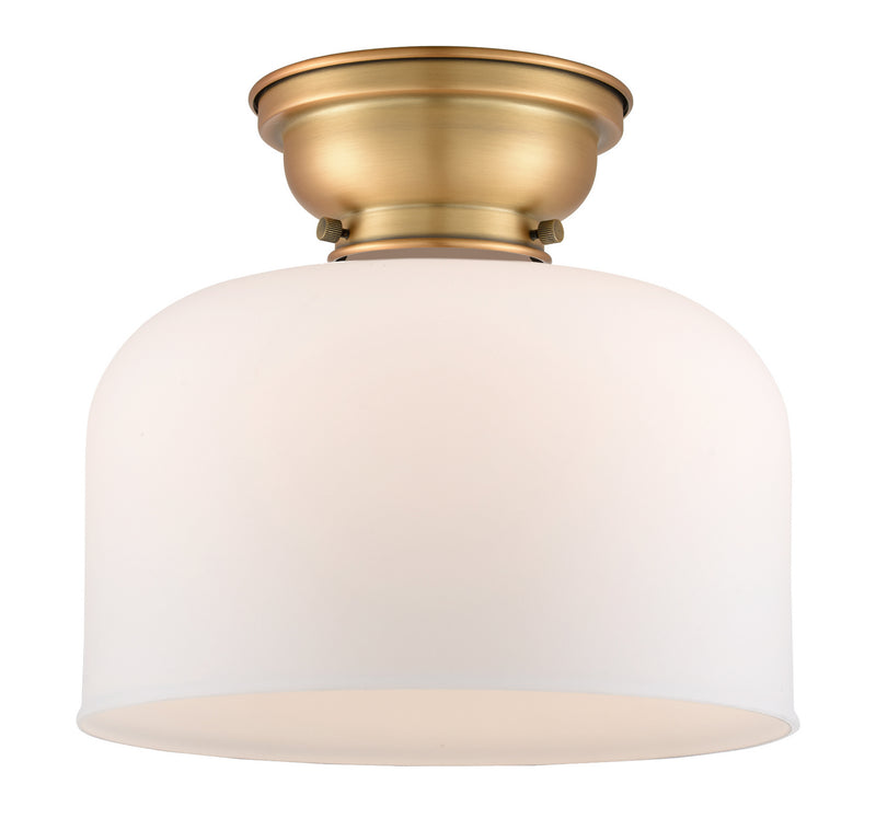 Innovations 623-1F-BB-G71-L One Light Flush Mount, Brushed Brass