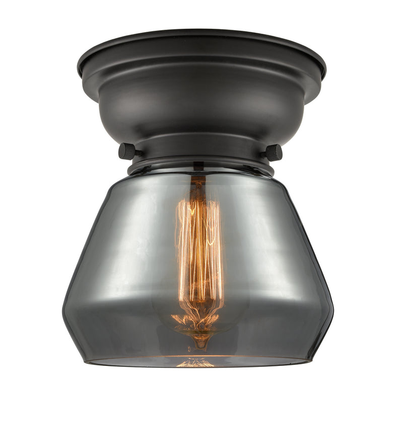 Innovations 623-1F-BK-G173 One Light Flush Mount, Matte Black