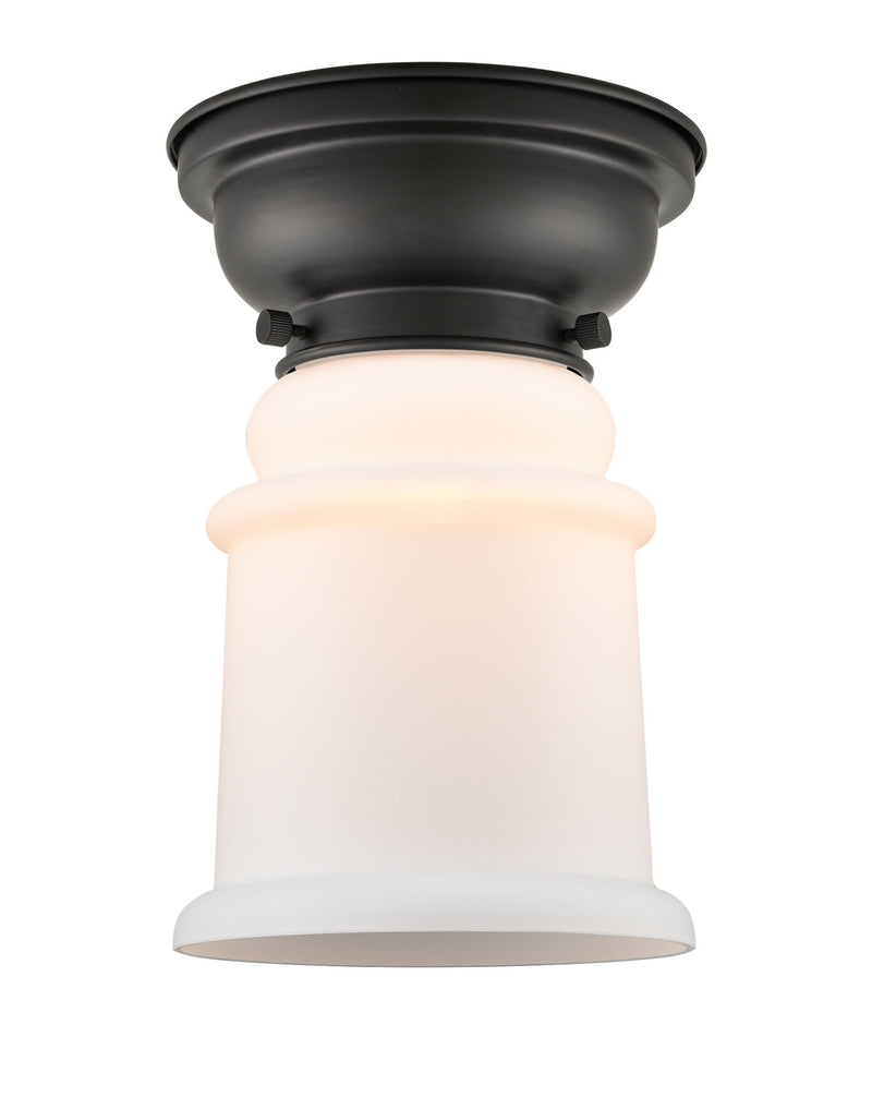 Innovations 623-1F-BK-G181 One Light Flush Mount, Matte Black