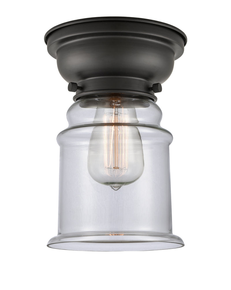 Innovations 623-1F-BK-G182 One Light Flush Mount, Matte Black