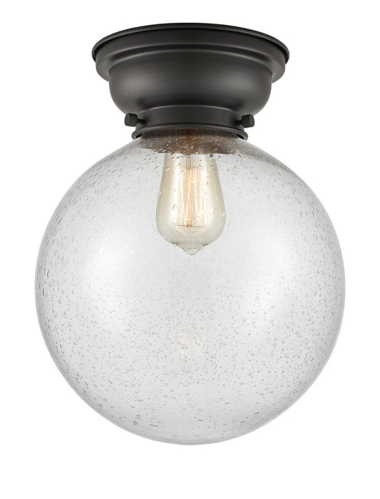 Innovations 623-1F-BK-G204-10-LED LED Flush Mount, Matte Black