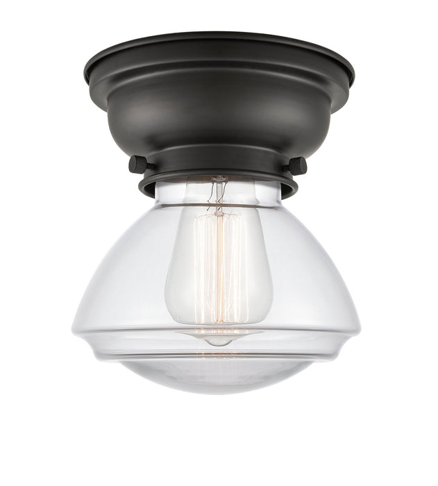 Innovations 623-1F-BK-G322 One Light Flush Mount, Matte Black