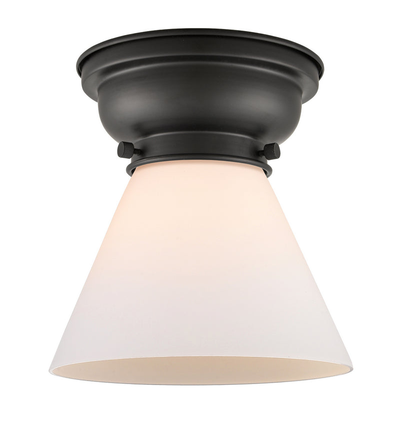 Innovations 623-1F-BK-G41 One Light Flush Mount, Matte Black