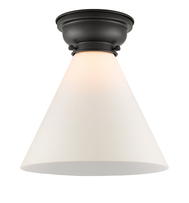 Innovations 623-1F-BK-G41-L One Light Flush Mount, Matte Black