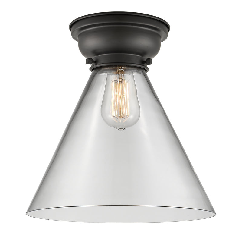 Innovations 623-1F-BK-G42-L One Light Flush Mount, Matte Black