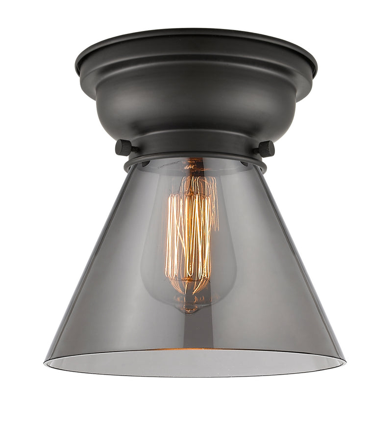 Innovations 623-1F-BK-G43 One Light Flush Mount, Matte Black
