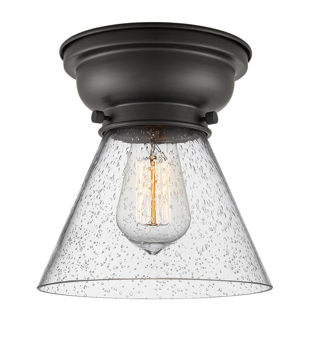 Innovations 623-1F-BK-G44 One Light Flush Mount, Matte Black