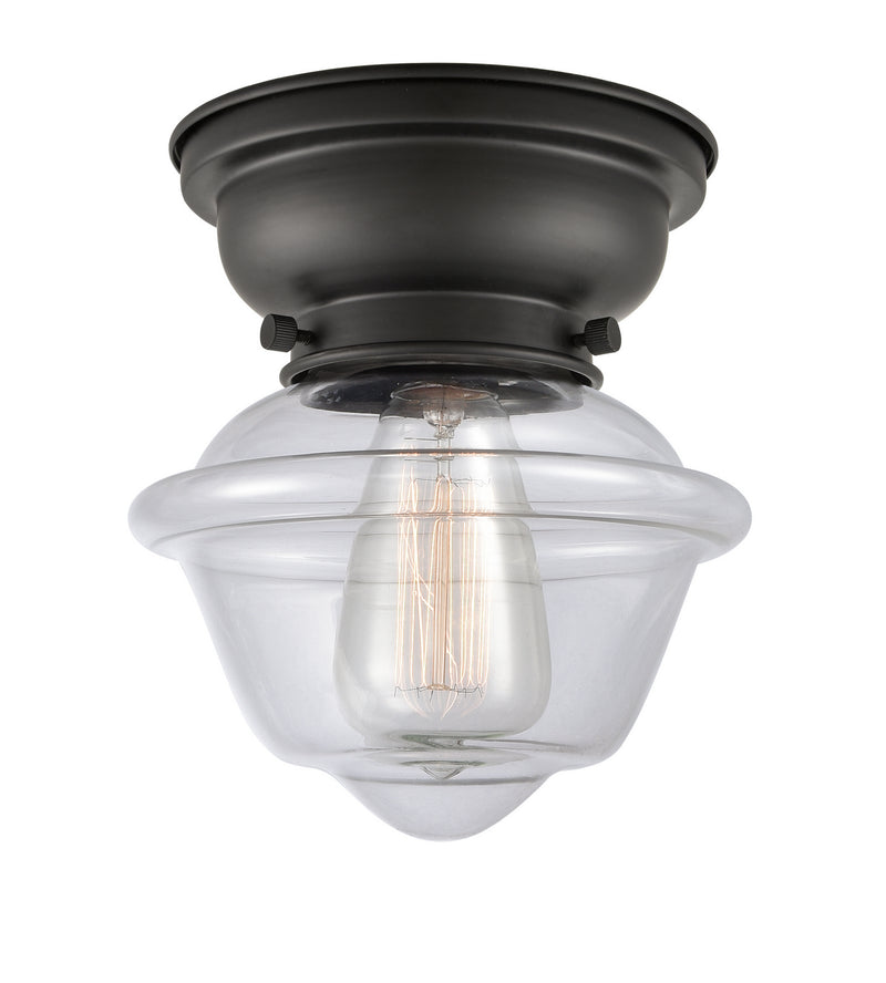 Innovations 623-1F-BK-G532 One Light Flush Mount, Matte Black