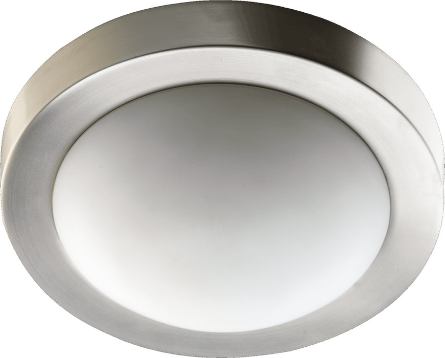 Quorum 3505-11-65 Two Light Ceiling Mount, Satin Nickel