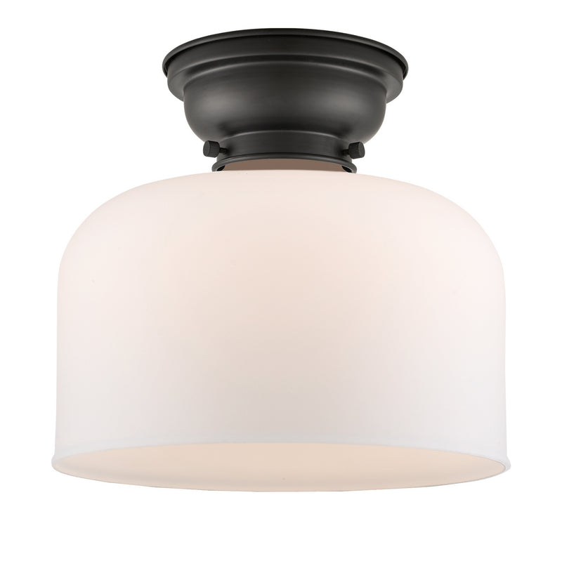 Innovations 623-1F-BK-G71-L One Light Flush Mount, Matte Black