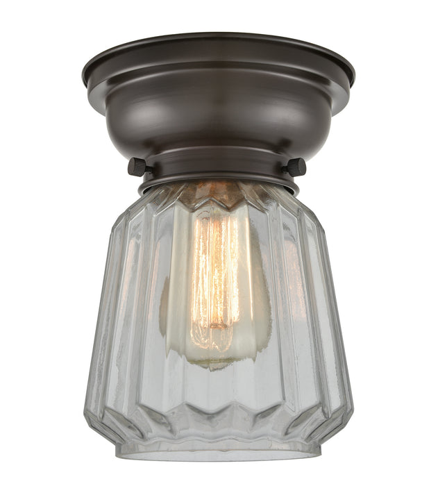 Innovations 623-1F-OB-G142 One Light Flush Mount, Oil Rubbed Bronze