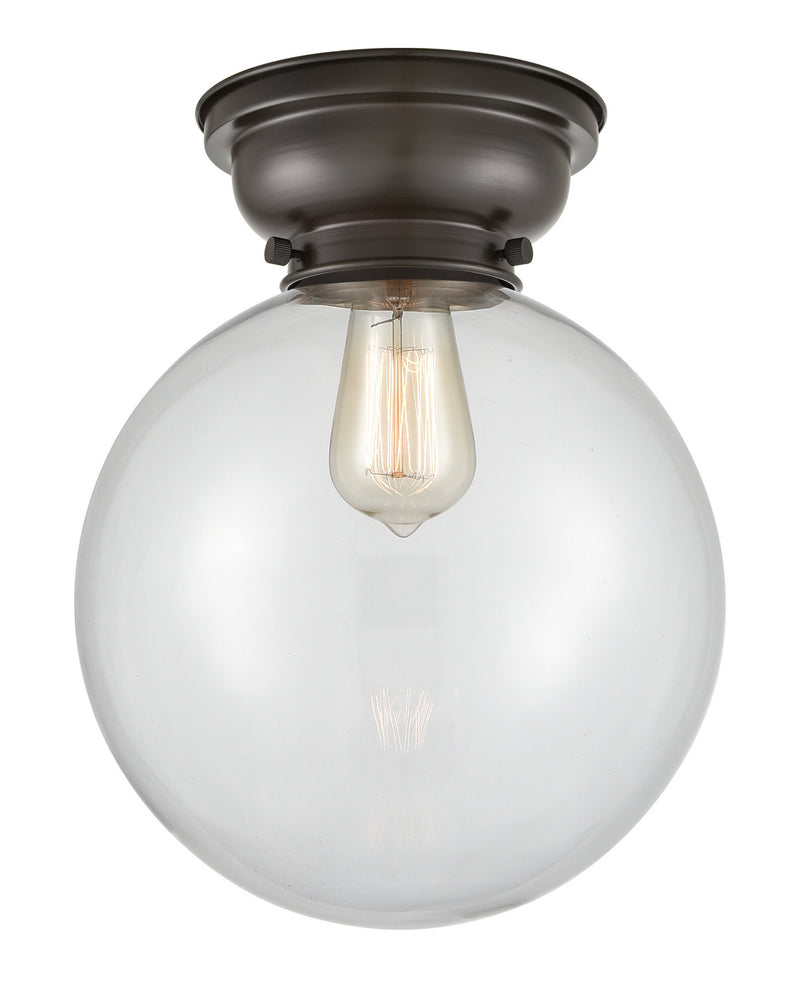Innovations 623-1F-OB-G202-10 One Light Flush Mount, Oil Rubbed Bronze