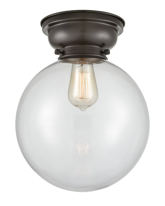 Innovations 623-1F-OB-G202-10 One Light Flush Mount, Oil Rubbed Bronze