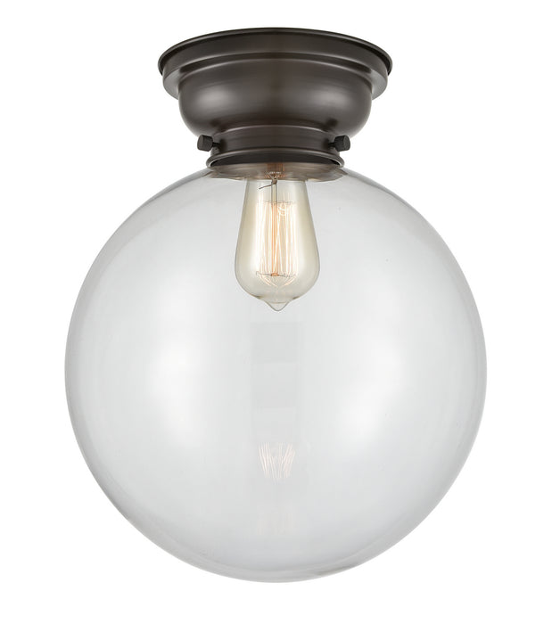 Innovations 623-1F-OB-G202-12 One Light Flush Mount, Oil Rubbed Bronze