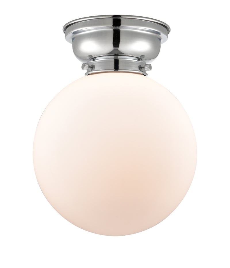 Innovations 623-1F-PC-G201-12 One Light Flush Mount, Polished Chrome