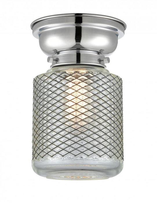 Innovations 623-1F-PC-G262 One Light Flush Mount, Polished Chrome