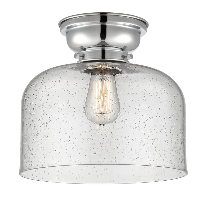 Innovations 623-1F-PC-G74-L One Light Flush Mount, Polished Chrome